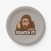 Assiettes En Carton Squatch (Devant)