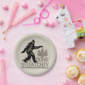 Assiettes En Carton Squatchin allé (Fête)