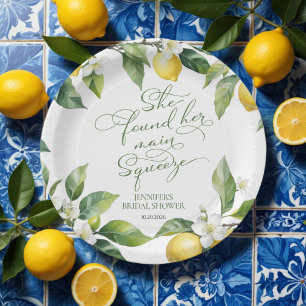Assiettes En Carton Squeeze Fête des mariées méditerranéenne au citr