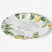 Assiettes En Carton Squeeze | Fête des mariées méditerranéenne au citr (Angle)