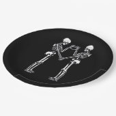 Assiettes En Carton Squelette Coeur Mains signe Halloween Costume Clas (Angle)