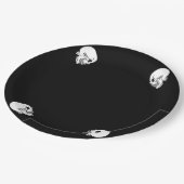 Assiettes En Carton Squelette en colère Halloween Plaque papier (Angle)