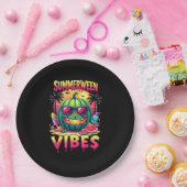 Assiettes En Carton Squelette Été Été Vibes Watermelon Jack-O (Fête)
