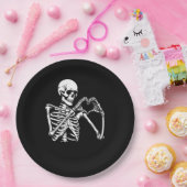 Assiettes En Carton Squelette Mains Coeur Signer Halloween Costume Ret (Fête)