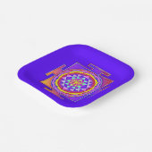 Assiettes En Carton Sri Yantra - Symbole hindouiste Design 1 (Angulaire)