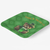 Assiettes En Carton St. Patirck's Day Irlandais Teddy Bear (Angulaire)
