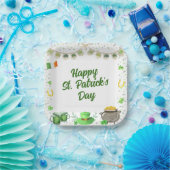 Assiettes En Carton St patrick aquarelle (Fête)