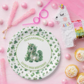 Assiettes En Carton St patrick Lucky One Unicorn Plaque en papier (Fête)