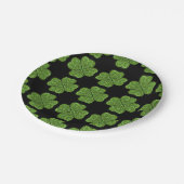 Assiettes En Carton St Patrick’s day, trèfle vert irlandais (Angle)