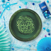 Assiettes En Carton St. Patrick's Day - Celtic Motif Round (Fête)