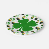 Assiettes En Carton St. Patrick's Day Classic Motif Fête des Fêtes (Angle)