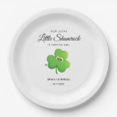Assiettes En Carton St Patrick's Day Clover 1er anniversaire (Devant)