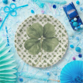 Assiettes En Carton  St Patrick's Day Four Leaf Clover  (Fête)