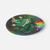 Assiettes En Carton St. Patrick's Day Gold Rainbow Clover Baby shower (Angle)