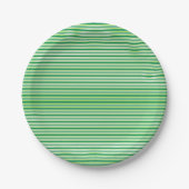 Assiettes En Carton St. Patrick's Day Green Stripes Pattern-54608 (Devant)