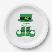 Assiettes En Carton St. Patrick's Day, Irlandais, Leprechaun, Parti Ve (Devant)
