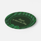 Assiettes En Carton St. Patrick's Day - Plaque de papier rond en dente (Angle)