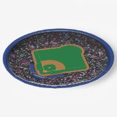 Assiettes En Carton Stade De Baseball En Haut (Angle)