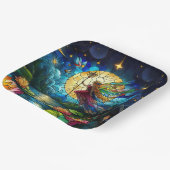 Assiettes En Carton Stained Glass Moonlight Flight Fairy  (Angulaire)