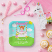 Assiettes En Carton Stand de citronnade rose Anniversaire Fille des ch (Fête)