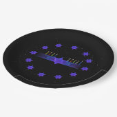 Assiettes En Carton Star Bar Menorah (Angle)