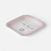 Assiettes En Carton Star de David Simple Pretty Bat mitzvah rose pâle (Angulaire)