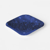 Assiettes En Carton Star Galaxy On Blue (Angulaire)