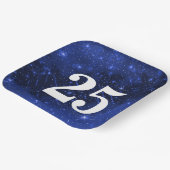 Assiettes En Carton Star Galaxy Pour 25ème anniversaire (Angulaire)