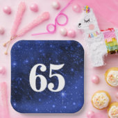 Assiettes En Carton Star Galaxy Pour 65e fête d'anniversaire (Fête)