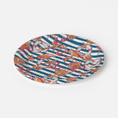 Assiettes En Carton Starfish and Stripes (Angle)