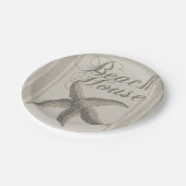 Assiettes En Carton Starfish Beach House Plage Côté Côte (Angle)