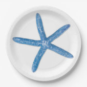Assiettes En Carton Starfish bleu (Devant)