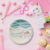 Assiettes En Carton Starfish sur la plage Mer Turquoise Fête de l'océa (Fête)