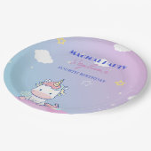 Assiettes En Carton Starlight Unicorn Party Plate (Angle)
