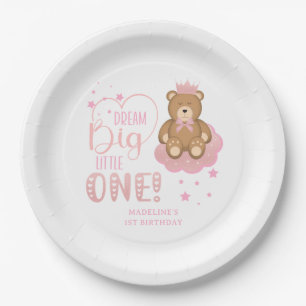 Assiettes En Carton Starry Dream Big Little One Sleepy Bear Anniversai