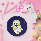 Assiettes En Carton Starry Ghost Perdu Dans L'Espace (Fête)