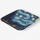 Assiettes En Carton Starry Night Van Gogh Halloween (Angulaire)