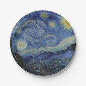 Assiettes En Carton Starry Night Vincent van Gogh (Devant)