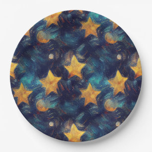 Assiettes En Carton Starry Sky