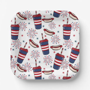 Assiettes En Carton Stars, Stripes & Sizzle - Une fête patriotique