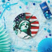 Assiettes En Carton Statue de la liberté, New York (Fête)