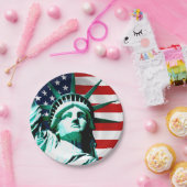 Assiettes En Carton Statue de la liberté, New York (Fête)