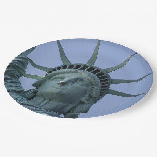 Assiettes En Carton Statue des plaques à papier de liberté (Angle)