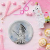 Assiettes En Carton Statue grecque classique Athéna (Fête)