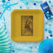 Assiettes En Carton Statuesque Alexander Hamilton  (Fête)