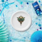 Assiettes En Carton Steampunk Dragonfly Victorian Art Mechanical Steam (Fête)