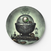 Assiettes En Carton Steampunk Ornate Cauldron et articles magiques sur (Devant)