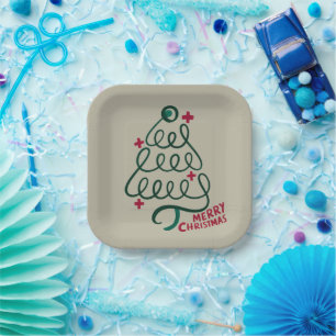 Assiettes En Carton Stéthoscope Joyeux Noël CNA Travailleur Médical