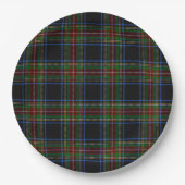 Assiettes En Carton Stewart Black Tartan (Devant)