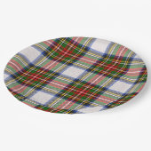 Assiettes En Carton Stewart Royal Dress Plaid Scottish Motif (Angle)